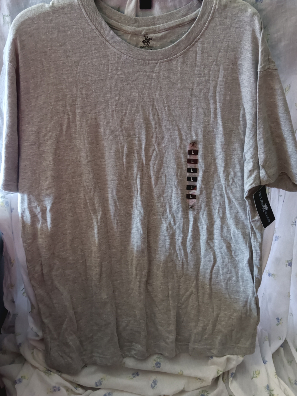 Beverly Hills Polo Club Light Gray Crewneck Tee